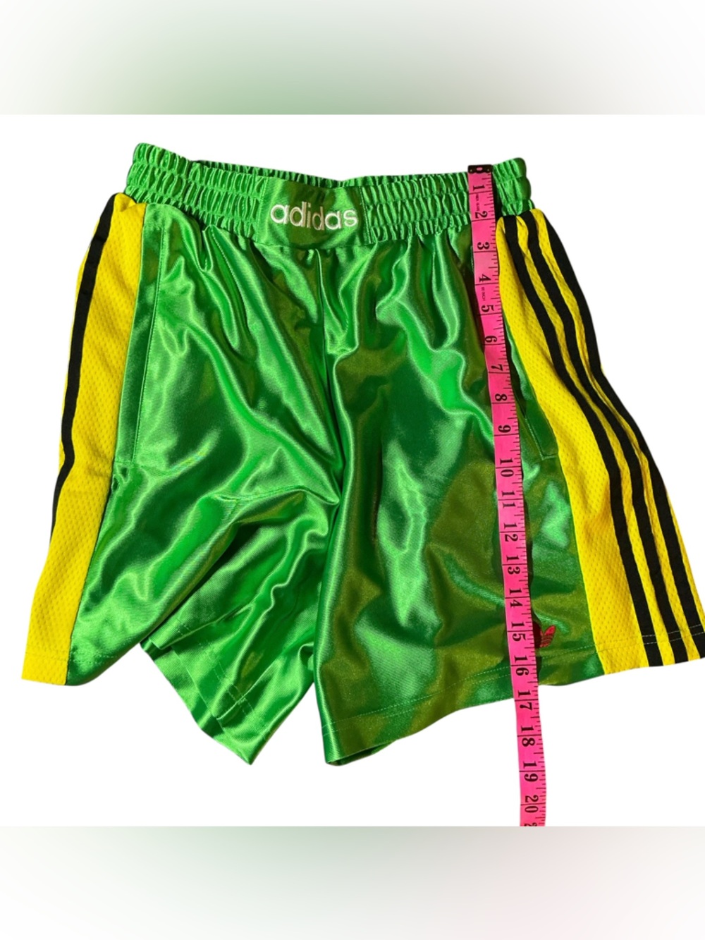 ADIDAS NWT Green Retro Boxing Athletic shorts in Sz S & M - Picture 8 of 9